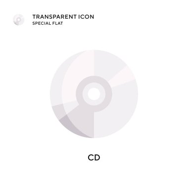 Cd vektör simgesi. Düz çizim. EPS 10 vektörü.