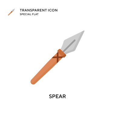 Mızrak vektör simgesi. Düz çizim. EPS 10 vektörü.