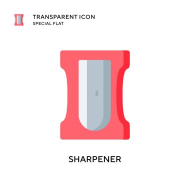 Keskinleştirici vektör simgesi. Düz çizim. EPS 10 vektörü.