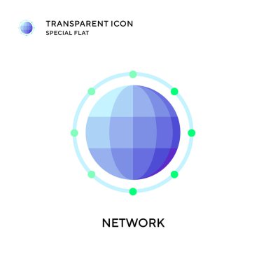 Ağ vektör simgesi. Düz çizim. EPS 10 vektörü.