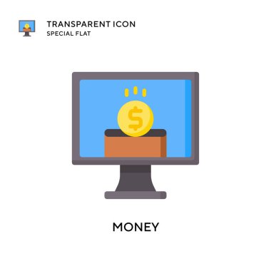 Para vektör simgesi. Düz çizim. EPS 10 vektörü.