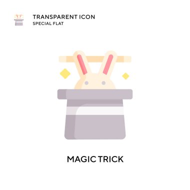 Sihirli numara vektör simgesi. Düz çizim. EPS 10 vektörü.