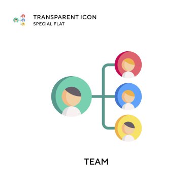 Takım vektör ikonu. Düz çizim. EPS 10 vektörü.