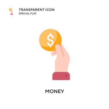 Para vektör simgesi. Düz çizim. EPS 10 vektörü.