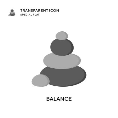 Denge vektör simgesi. Düz çizim. EPS 10 vektörü.