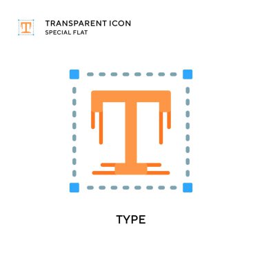 Tip vektör simgesi. Düz çizim. EPS 10 vektörü.