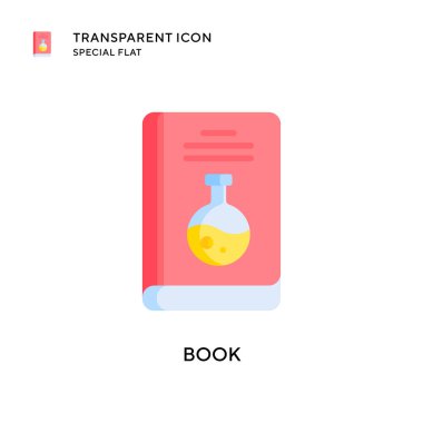 Kitap vektör simgesi. Düz çizim. EPS 10 vektörü.