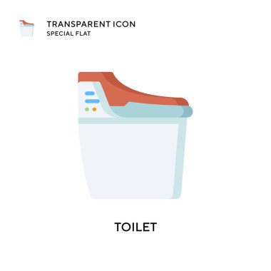 Tuvalet vektörü simgesi. Düz çizim. EPS 10 vektörü.