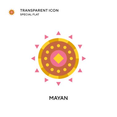 Maya vektör simgesi. Düz çizim. EPS 10 vektörü.