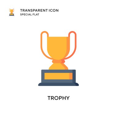 Ödül vektör simgesi. Düz çizim. EPS 10 vektörü.