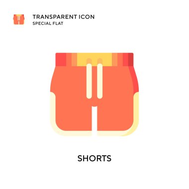 Kısa vektör simgesi. Düz çizim. EPS 10 vektörü.