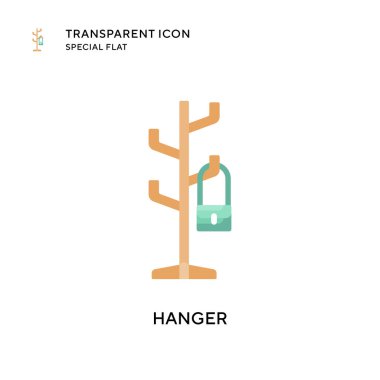 Askı vektör simgesi. Düz çizim. EPS 10 vektörü.