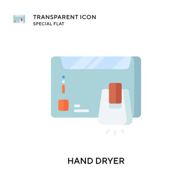 El kurutma vektör simgesi. Düz çizim. EPS 10 vektörü.