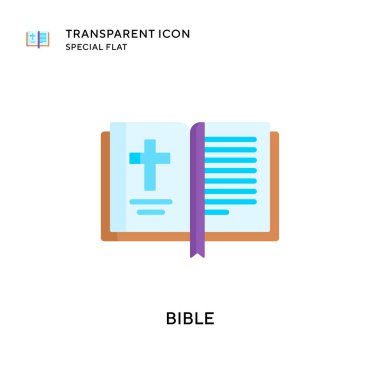 İncil vektör simgesi. Düz çizim. EPS 10 vektörü.