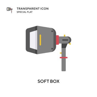 Yumuşak kutu vektör simgesi. Düz çizim. EPS 10 vektörü.