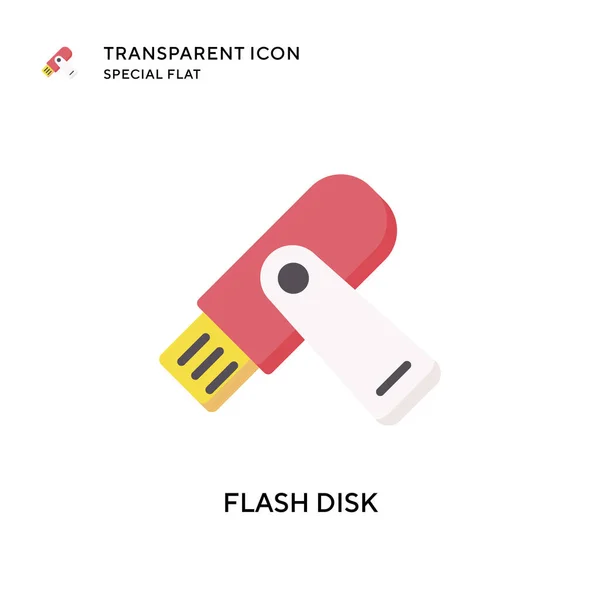 Flash Disk Vektor Icon Flache Illustration Eps Vektor — Stockvektor