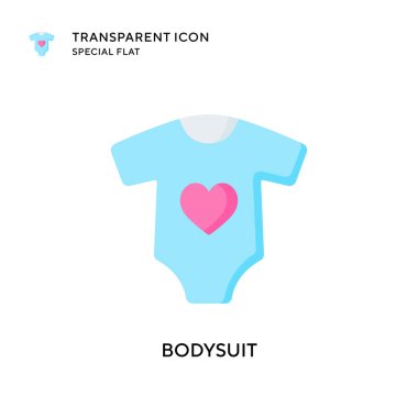 Vücut giysisi vektör simgesi. Düz çizim. EPS 10 vektörü.