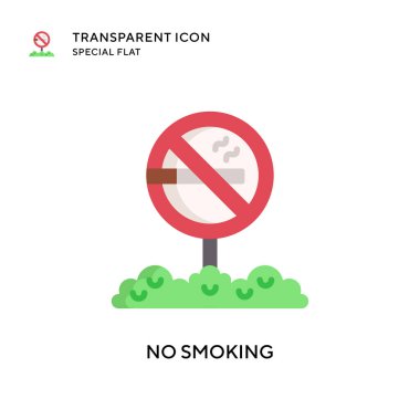 Dumanı tüten vektör simgesi yok. Düz çizim. EPS 10 vektörü.