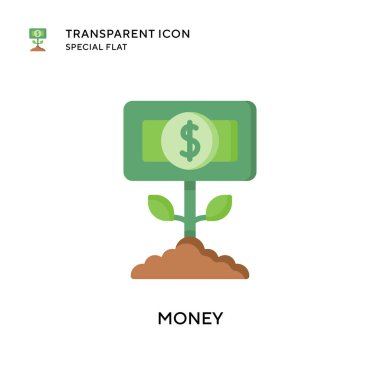 Para vektör simgesi. Düz çizim. EPS 10 vektörü.