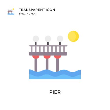 İskele vektör simgesi. Düz çizim. EPS 10 vektörü.