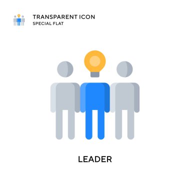 Lider vektör simgesi. Düz çizim. EPS 10 vektörü.