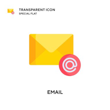 E- posta vektör simgesi. Düz çizim. EPS 10 vektörü.