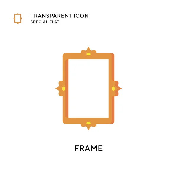 Frame Vektor Symbol Flache Illustration Eps Vektor — Stockvektor