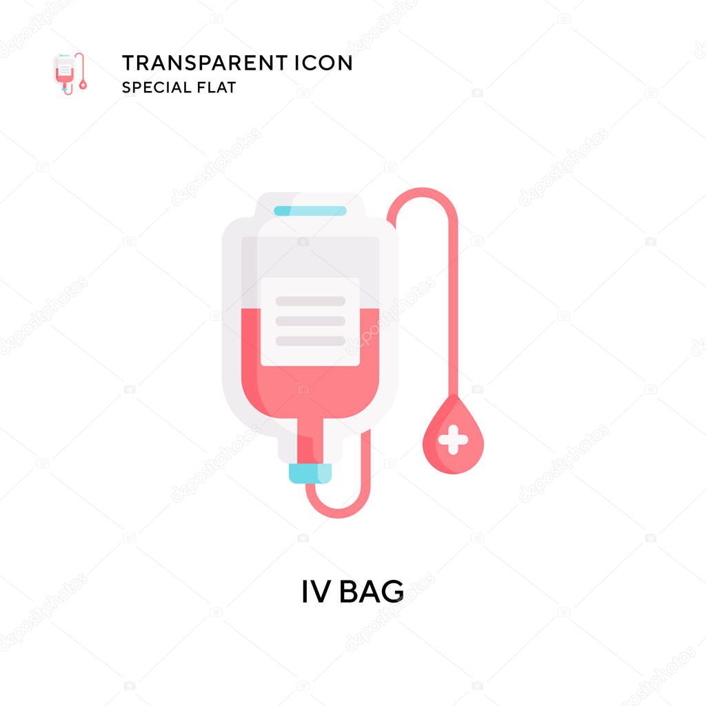 Iv bag vector icon. Flat style illustration. EPS 10 vector.