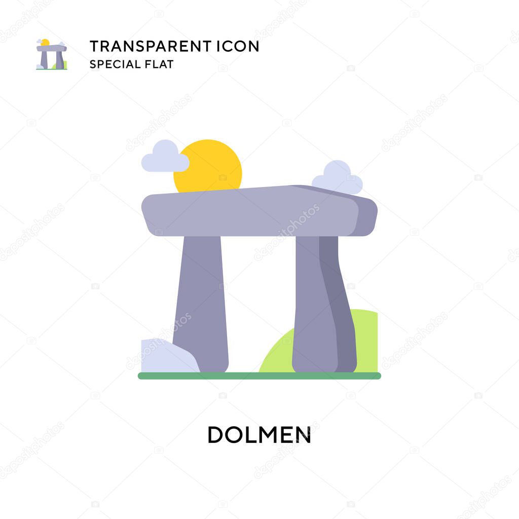 Dolmen vector icon. Flat style illustration. EPS 10 vector.