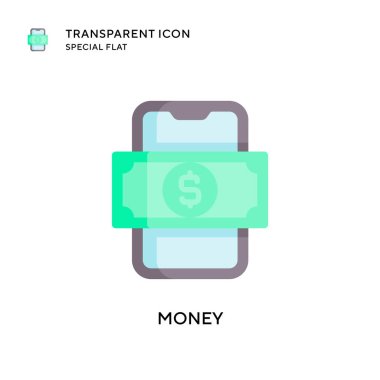 Para vektör simgesi. Düz çizim. EPS 10 vektörü.