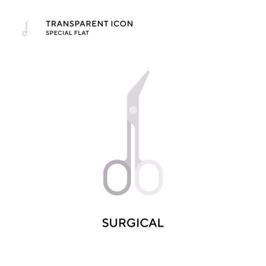 Cerrahi vektör ikonu. Düz çizim. EPS 10 vektörü.