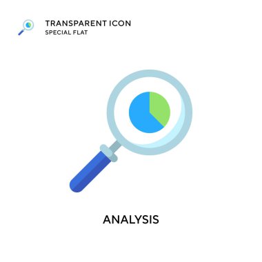 Analiz vektör simgesi. Düz çizim. EPS 10 vektörü.