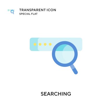 Vektör simgesi aranıyor. Düz çizim. EPS 10 vektörü.