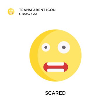 Korkak vektör simgesi. Düz çizim. EPS 10 vektörü.