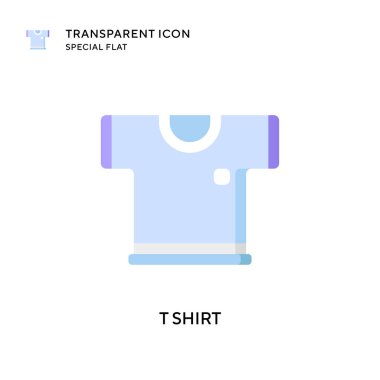 Tişört vektör simgesi. Düz çizim. EPS 10 vektörü.
