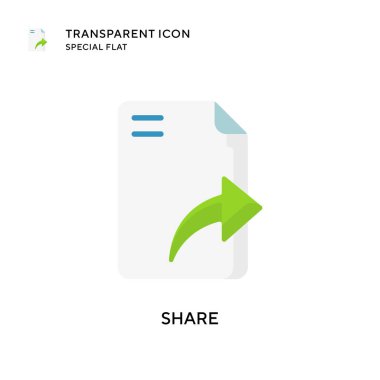 Vektör simgesini paylaş. Düz çizim. EPS 10 vektörü.