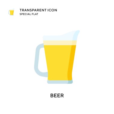 Bira vektör simgesi. Düz çizim. EPS 10 vektörü.