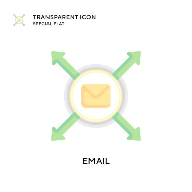 E- posta vektör simgesi. Düz çizim. EPS 10 vektörü.