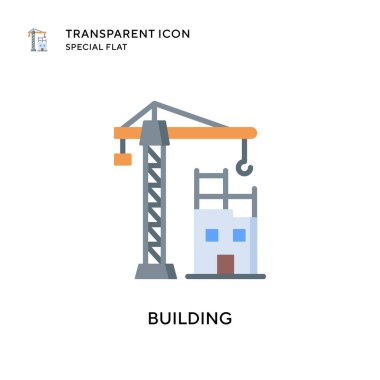 Vektör simgesi oluşturuluyor. Düz çizim. EPS 10 vektörü.