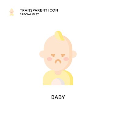 Bebek vektör ikonu. Düz çizim. EPS 10 vektörü.