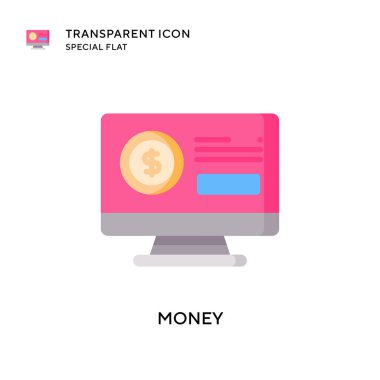 Para vektör simgesi. Düz çizim. EPS 10 vektörü.