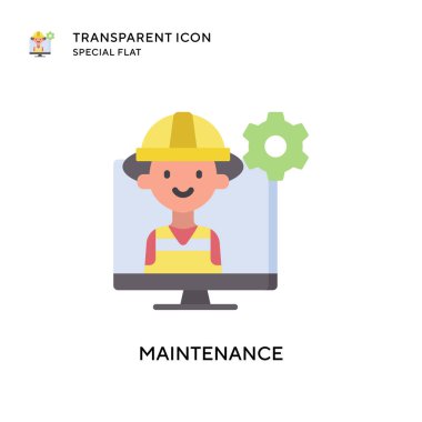 Bakım vektör simgesi. Düz çizim. EPS 10 vektörü.