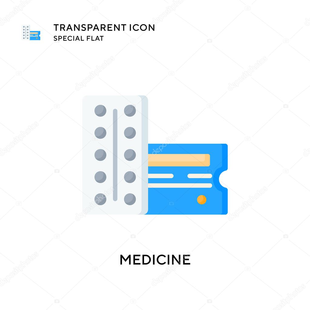 Medicine vector icon. Flat style illustration. EPS 10 vector.