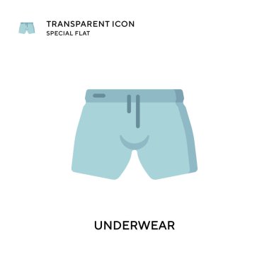 İç çamaşırı vektör simgesi. Düz çizim. EPS 10 vektörü.