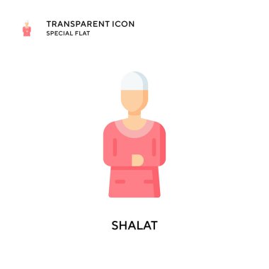 Şalat vektör simgesi. Düz çizim. EPS 10 vektörü.