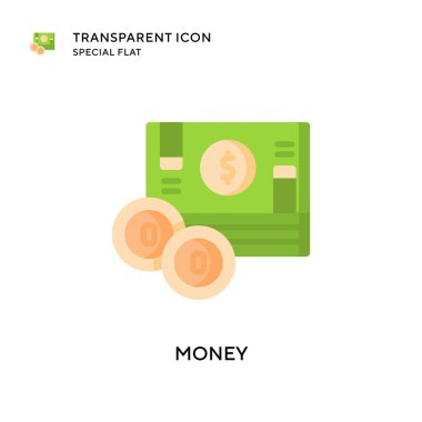 Para vektör simgesi. Düz çizim. EPS 10 vektörü.