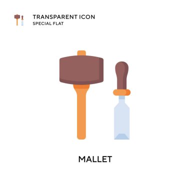 Tokmak vektör simgesi. Düz çizim. EPS 10 vektörü.