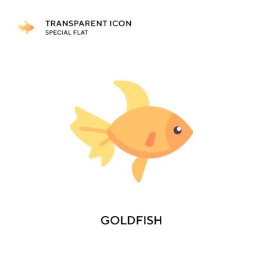 Japon balığı vektör simgesi. Düz çizim. EPS 10 vektörü.