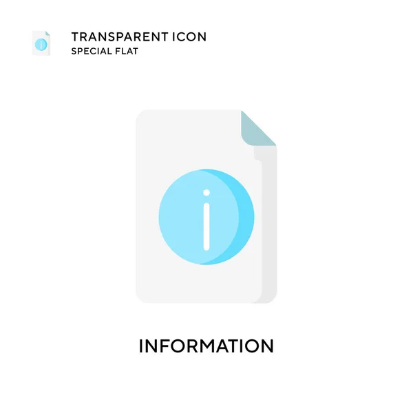 Ikonen För Informationsvektorer Platt Stil Illustration Eps Vektor — Stock vektor