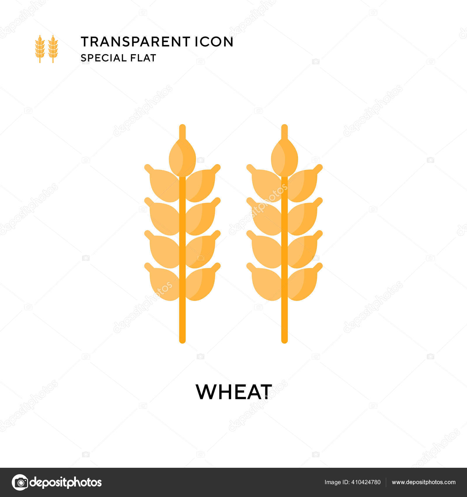 Bugday Vektor Simgesi Duz Cizim Eps Vektoru Stok Vektor C Edifier 410424780